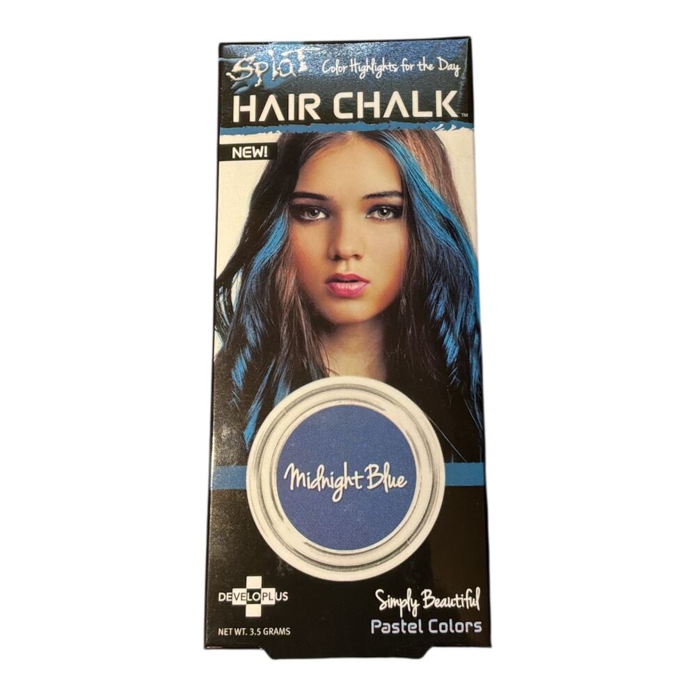 SPLAT Temporary “Hair Color Highlights For The Day” Hair Chalk Midnight Blue New